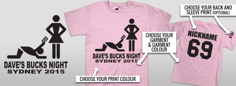 Custom Bucks Party T-Shirt ideas logo