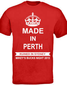 Design for stag party tshirts